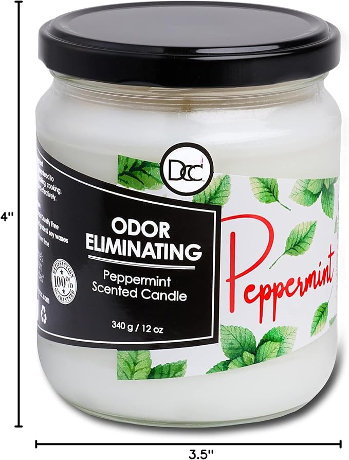 Peppermint Odor Eliminating Highly Fragranced Candle - Image 10
