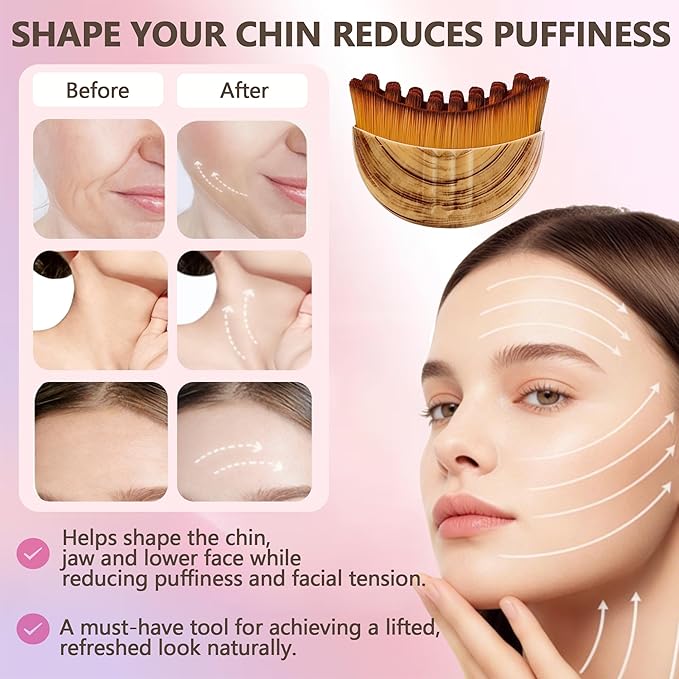 Lymphatic Contour Face Brush, Super Soft Manual Lymphatic Drainage Massager - Image 5