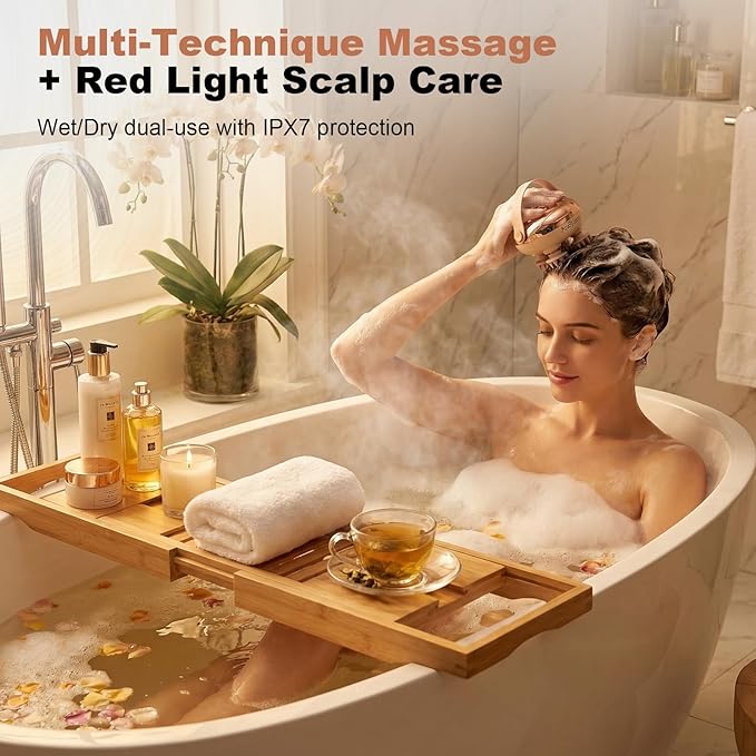 Electric Scalp Massager, Head Massager Relaxes Scalp Pressure & Promotes Hair - Image 2