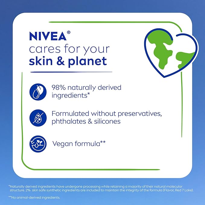 NIVEA Cherry Lip Care, Ruby Tinted Lip Balm Pack - Image 12