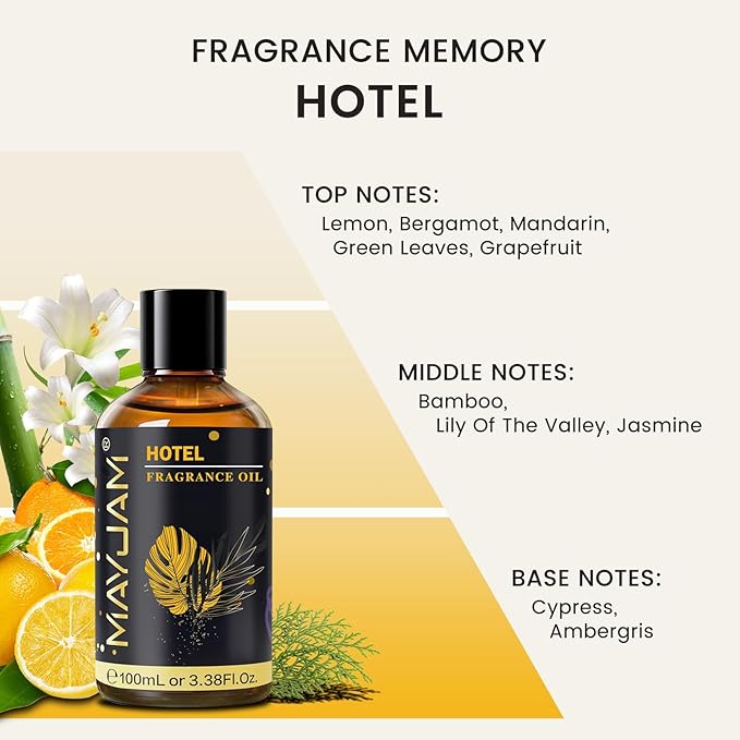 Hotel Fragrance Oil Essential Oil, MAYJAM 3.38FL.OZ Hotel Oil Scents - Image 4