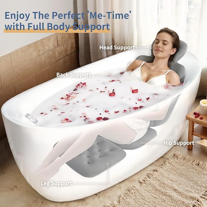 Bath Cushion, Full Body Bathtub Pillow - Image 3