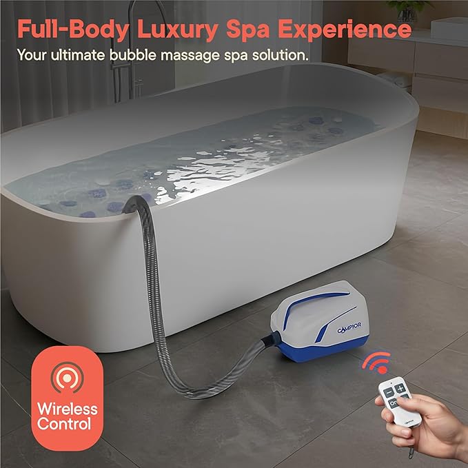 Bubble Bath Massager Mat for Bathtub, 47.24" x 14.57" Full-Body Heated Air Spa - Image 8