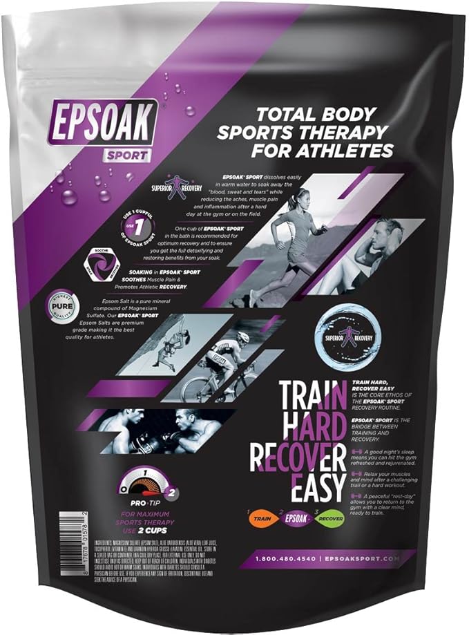 Epsoak Sport Epsom Salt 5 lb. USP Magnesium Sulfate - Image 7