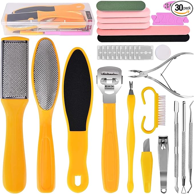 Professional Foot Care Kit, 30-Piece Pedicure Set by Unknown