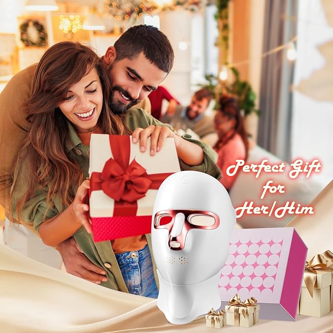 ONLUKY Red Light Therapy Mask for Face, Cordless LED Face Mask Light Therapy - Image 9