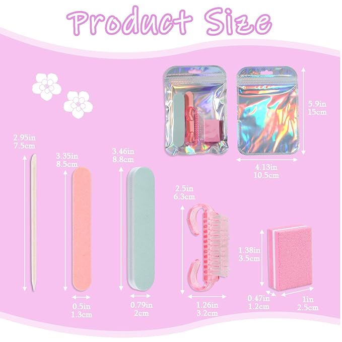 Disposable Manicure Kit Professional, 50 Set Press On Nail Tool Kit - Image 6