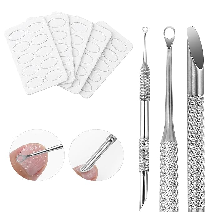 Cuticle Pusher with 2 Ends, Pre-treatment Cuticle Pusher Cuticle Remover with by KACHIMOO