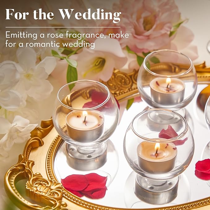 16 Pack Rose Tealight Candles - Image 7