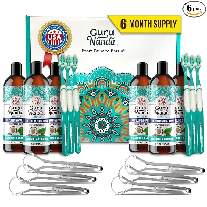 GuruNanda CocoMint Oil Pulling Mouthwash by Gurunanda
