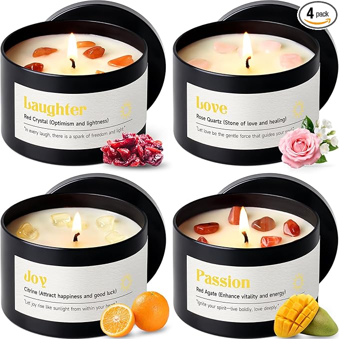AOOVOO Crystal Energy Candles Set by AOOVOO