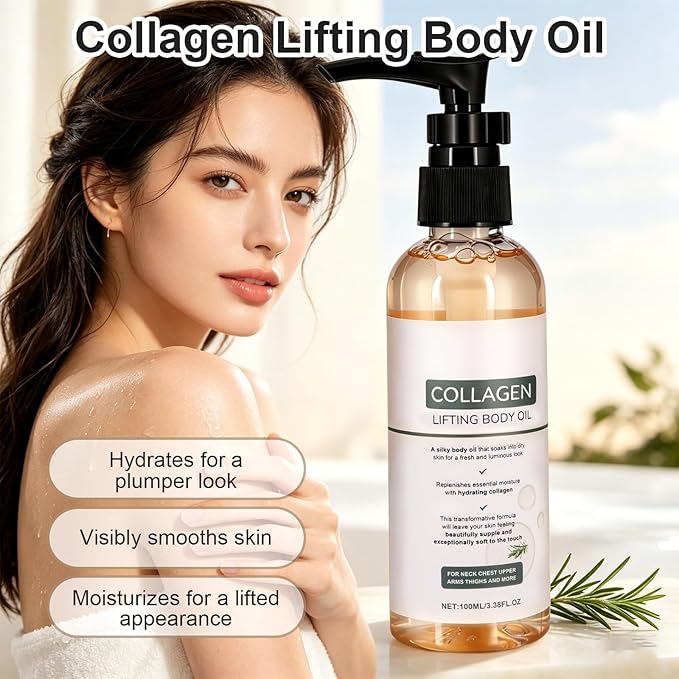 Collagen Oil, Collagen Lifting Body Oil, Advanced Hydrating Collagen Oil - Image 7