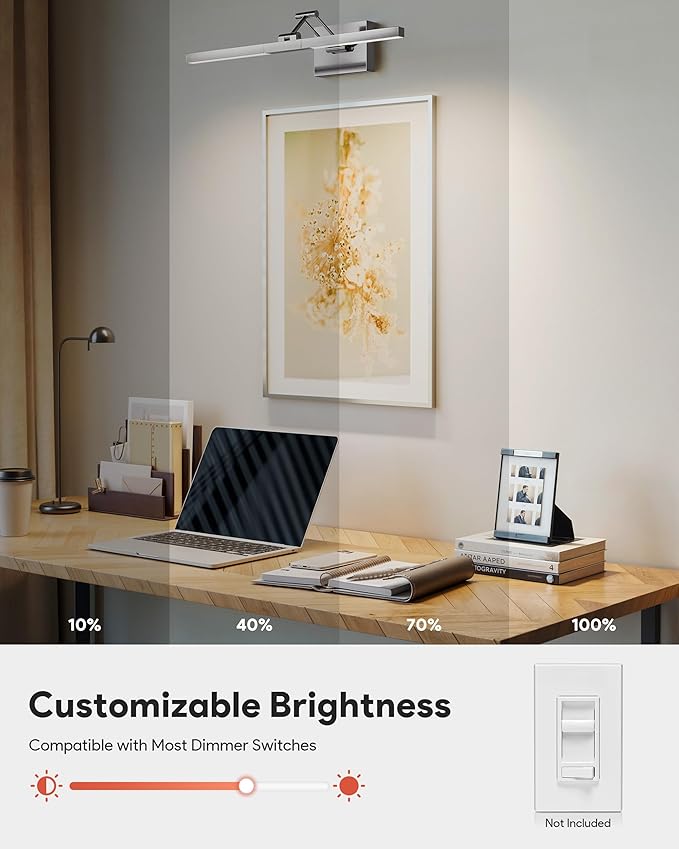 VONLUCE 24" LED Bathroom Vanity Light, 3CCT Modern LED Vanity Lights - Image 3