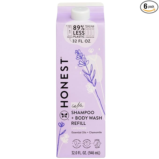 The Honest Company 2-in-1 Cleansing Shampoo Body Wash Refill Carton Gentle by TheHonestCompany