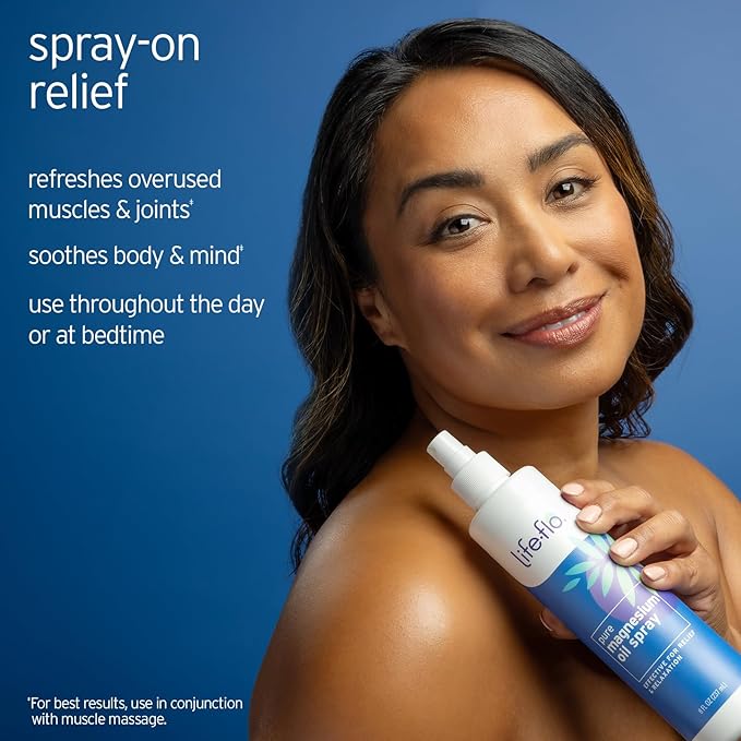 LIFE-FLO Magnesium Lotion and Pure Magnesium Oil Spray Bundle - Image 4