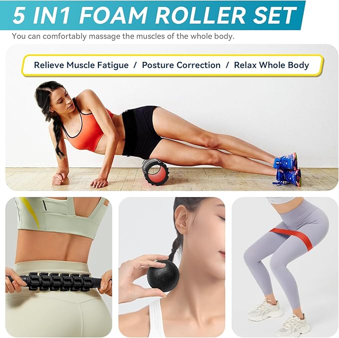 Krightlink 5-in-1 Foam Roller Set - Image 6