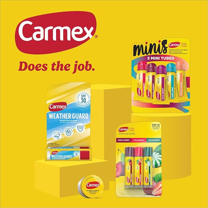 Carmex Daily Care and Daily Care Minis Moisturizing Lip Balm Pack, SPF 15 - Image 6