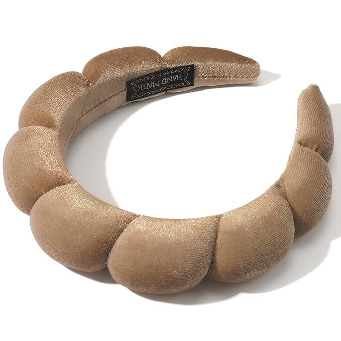 Ayesha Brown Spa Headband for Washing Face Sponge Makeup Headbands Skincare - Image 2