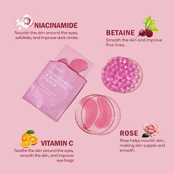 Yeokoe Under Eye Patches for Dark Circles, Puffy Eyes, 20 Pairs Face Masks - Image 3