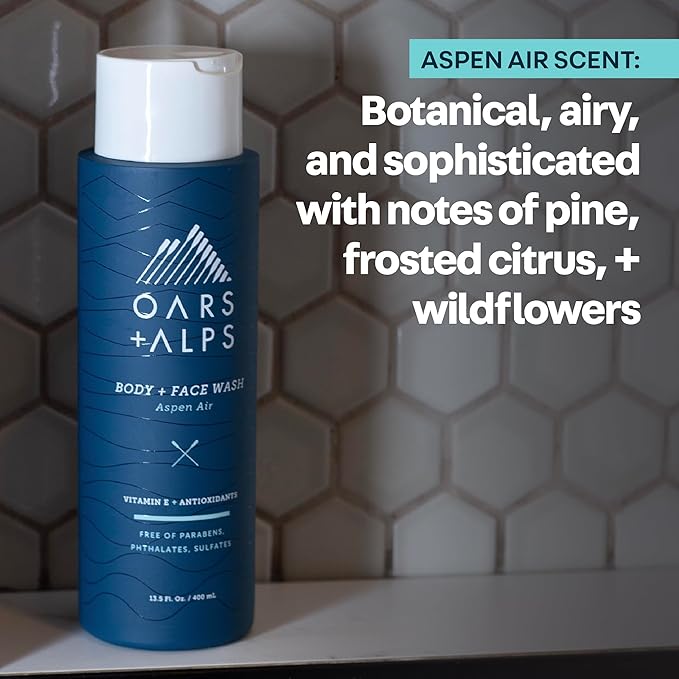 Oars + Alps Body Wash for Men, Mens Body Wash & Face Cleanser - Image 7