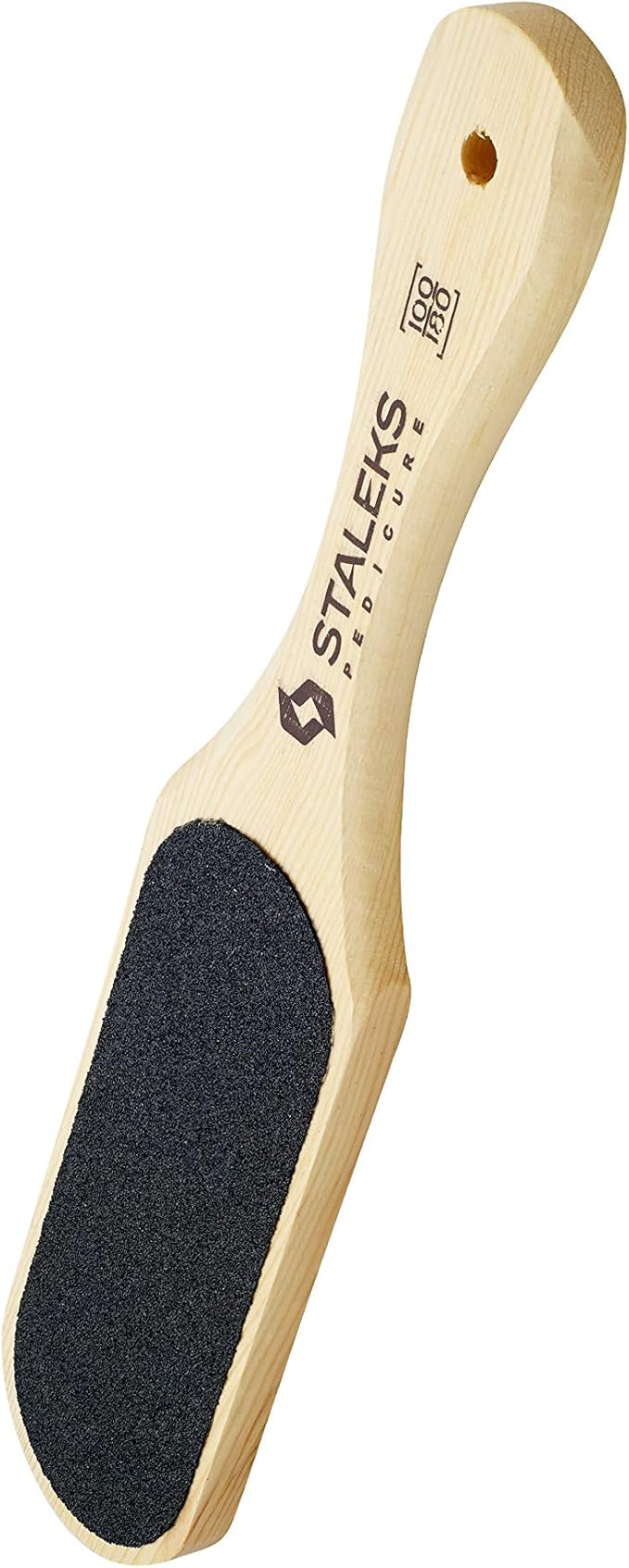 STALEKS Beauty & Care 10 Type 1 Wooden Foot File – Straight Natural Alder by Staleks