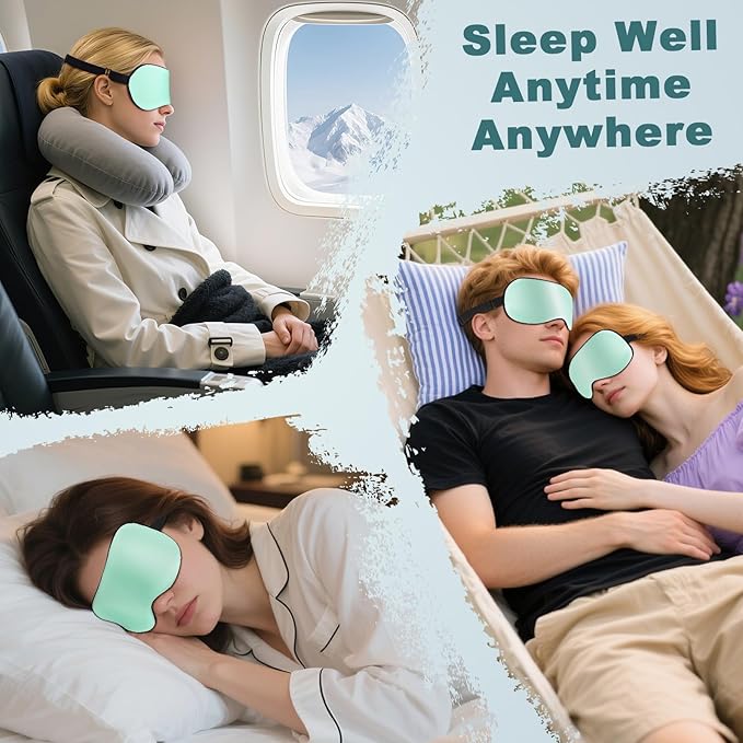 Sleep Mask for Side Sleeper Women Men, Eye Mask for Sleeping Light Blocking - Image 7