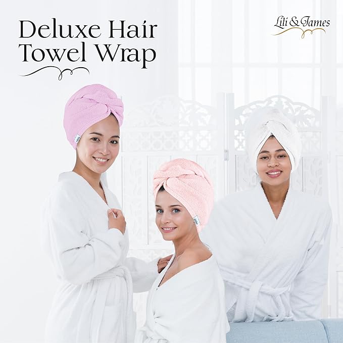 Cotton Hair Towel Wrap for Women/Kids | Quick Dry, Soft & Absorbent 420 GSM - Image 8