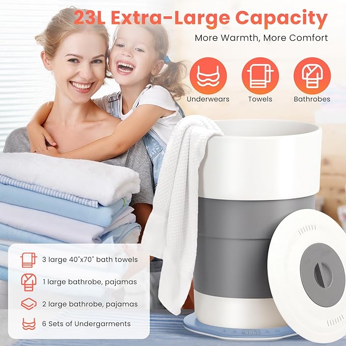 Towel Warmer, 23L Towel Warmer Bucket - Image 5