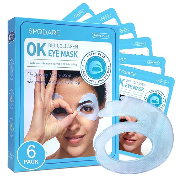 SPODARE OK Shape Eye Masks, 360° Fit Under Eye Patches by SPODARE