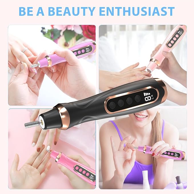 Professional Manicure Pedicure Kit Cordless Electric Nail File Set 6 Speed - Image 5