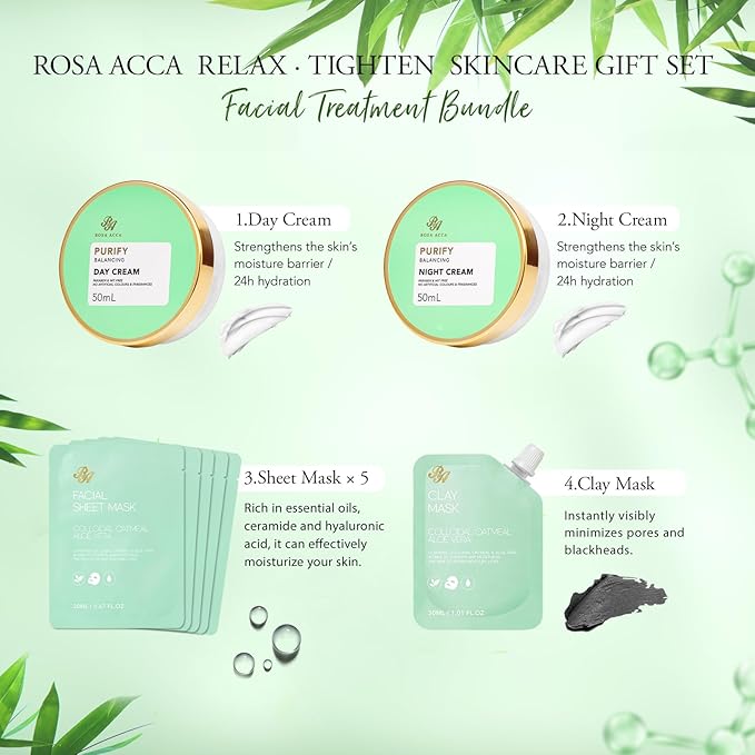 23 Pcs Mother's Day Gifts for Mom, Tea Tree Facial Skin Care Set, Bath and Body - Image 3