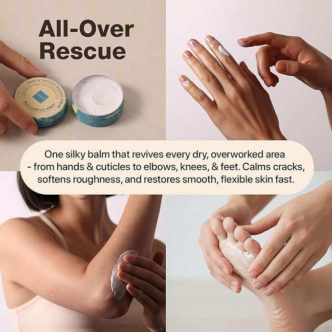 Onsen Hand & Cuticle Rescue Cream | Organic Nail Strengthener & Balm | Dry - Image 3