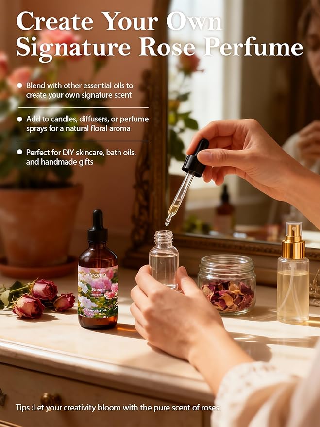 Rose Essential Oil in Premium Gift Box - Image 4