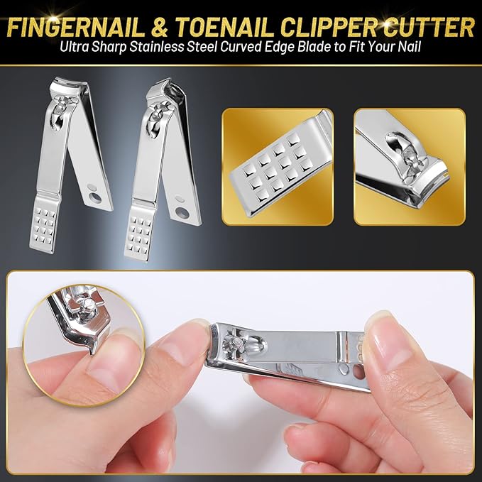 10 PCS Toenail Clippers Tool Kit, Modacraft Professional Podiatrist Nail - Image 4