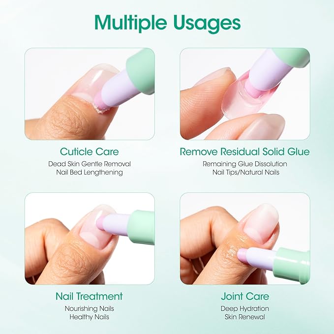 GELLEN 2Pcs Cuticle Pusher Oil Pen - 6ml Large Capacity Nail Oil Pen - Image 8