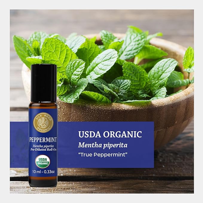 Silk Road Organic Peppermint Essential Oil Roll on - Image 6
