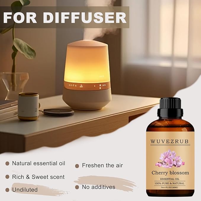 Cherry Blossom Essential Oils, 120ML Pure and Natural Essential Oil - Image 5