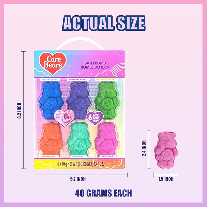 Care Bears 6 Pack Bubblegum Scented Bath Bombs - Image 5