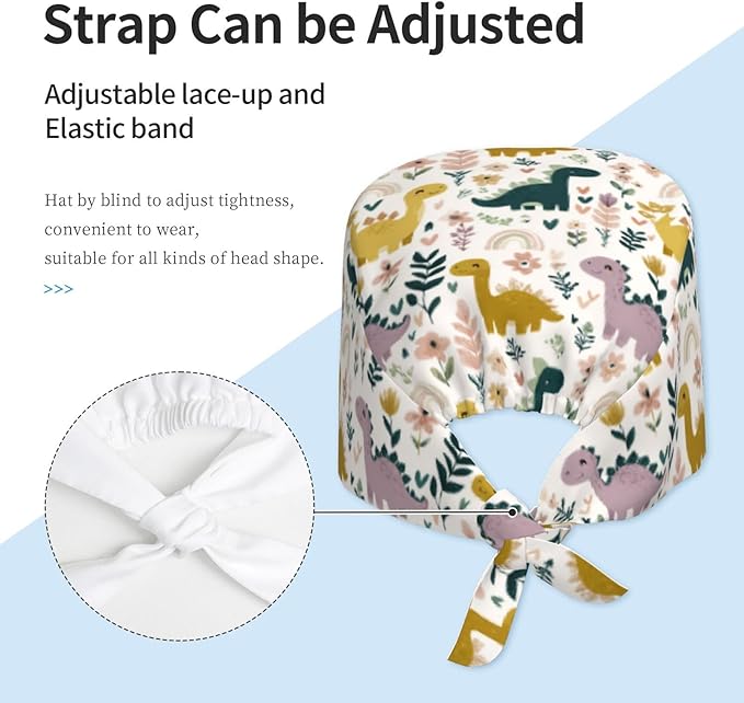 Alligator Ice Cream Working Cap, Scrub Cap - Image 4