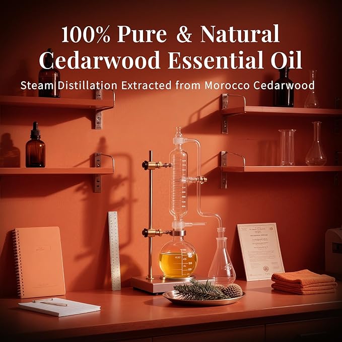 SU JUABA Cedarwood Essential Oil 4 Oz, 100% Pure Natural Aromatherapy Oil - Image 5