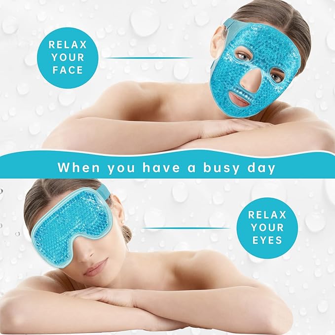 ZNÖCUETÖD Cooling Ice Face Eye Mask - Image 4