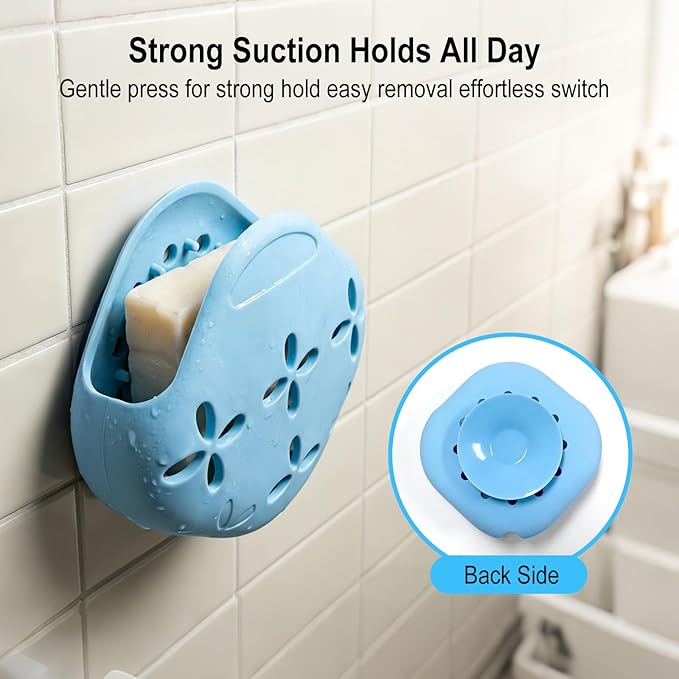 2 Pack Shower Steamer Holder Suction Cup, Silicone Bathroom Accessories - Image 3