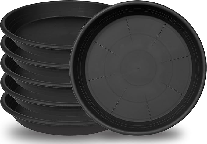 6 Pack Plant Saucer 10 inch, Heavy Duty Plastic Plant Saucers 10 inch, Durable by Unknown