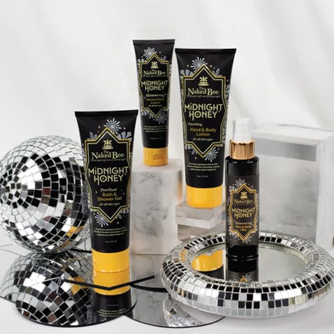 The Naked Bee Midnight Honey Shimmering Body Lotion - Image 3