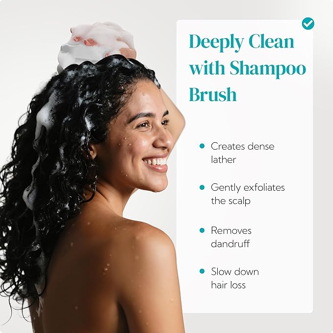 HEETA Hair Scalp Massager Shampoo Brush 2 Pack, Soft Silicone Bristles - Image 3
