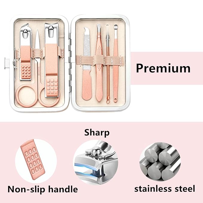 Manicure Set Women Men Nail Clipper Set Stainless Steel Toe Finger Nail - Image 6