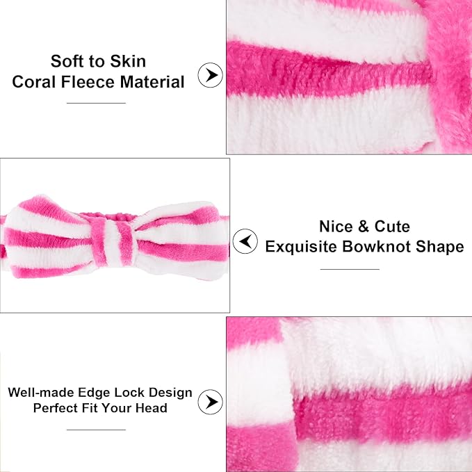 Casoty 6 Pcs Spa Skincare Headband - Image 8