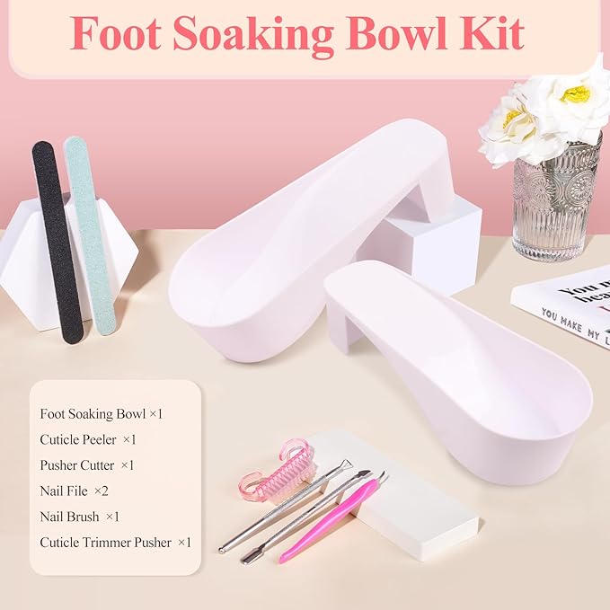 Toe Nail Soaking Bowl for Remover: Soak Off Gel Polish Nail Remover Kit - Image 2