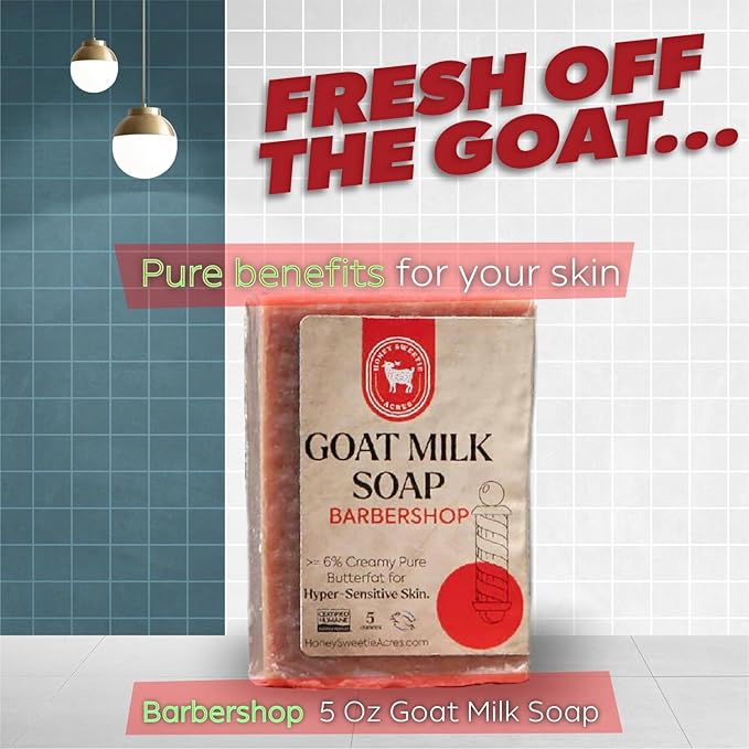 Honey Sweetie Acres Barbershop Goat Milk Soap - Image 2