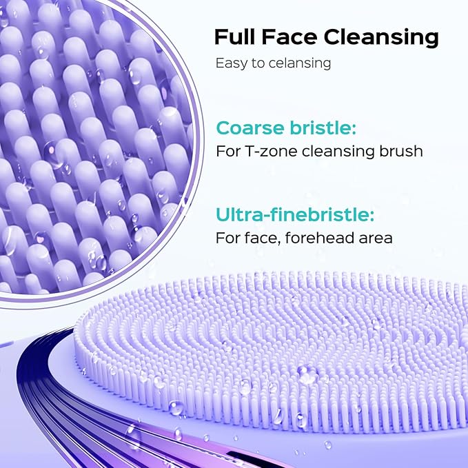 COSLUS FBS01 Facial Cleansing Brush Face Scrubber: Portable Silicone Waterproof - Image 6